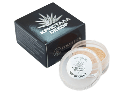 Тени для век "Персик-сатин", Кристалл Декор