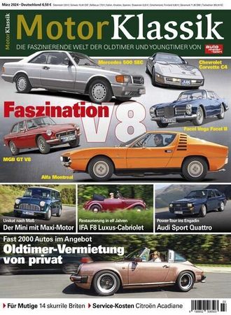 Motor Klassik Magazine Marz 2024 Иностранные журналы об автомобилях автотюнинге и аэрографии