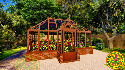 Английская теплица из алюминия и стекла ЕЛИЗАВЕТА XSP 5х3,5