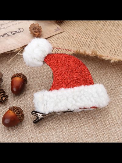 Заколка Новогодний колпак №1