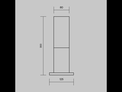 Ландшафтный светильник Willis, O418FL-01GR, Maytoni