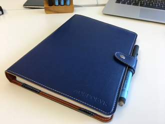 Многоразовый ежедневник успеха, формат А5 (148 х 210 mm), обложка из экокожи синего цвета