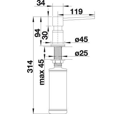 ДОЗАТОР Blanco LATO 526699