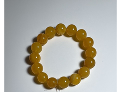 Браслет шары из натурального янтаря