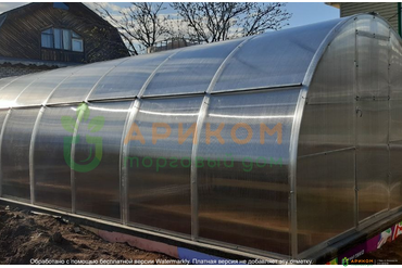 Теплица Цинк с открывающейся крышей 20*40 8м