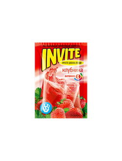 Растворимый напиток Invite Клубника 9гр