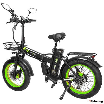 Электровелосипед SYCCYBA H1 (F10) DUAL 23AH зеленый