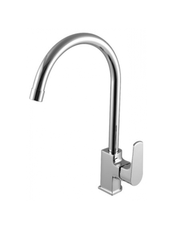 Смеситель для кухни Lemark plus Factor  с высоким повортным изливом, 25 картридж, хром