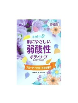 Rocket Soap Слабокислотное жидкое мыло "Animo Fruity Floral" для тела (с фруктово-цветочным ароматом) 340 мл, мягкая упаковка