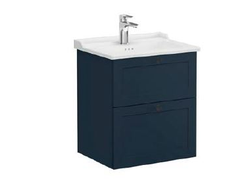 Модуль с классической раковиной, Vitra Root Classic, 60 см, 2 ящика, матовый темно-синий, 68853