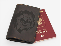 Обложка на паспорт с гравировкой "Царь"