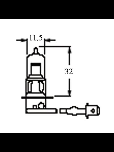 Лампочка PK22s 12V/100W