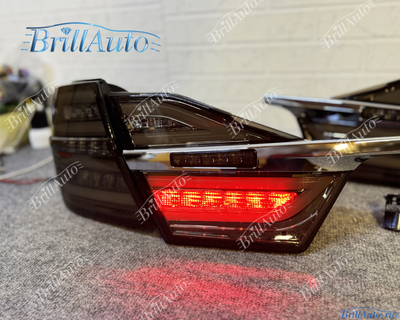 Стопы Toyota Camry 55 стиль Mercedes черные тонированные