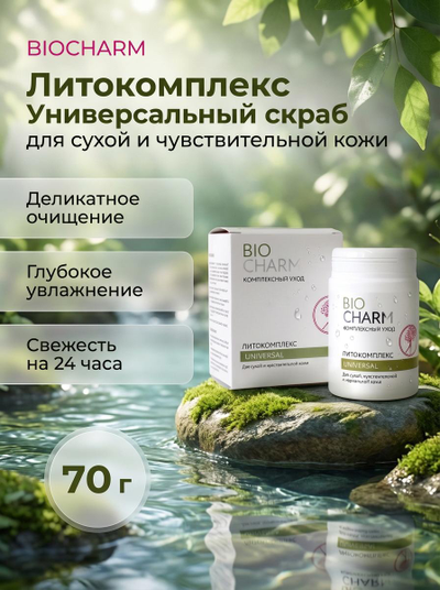 Литокомплекс 70 г УНИВЕРСАЛ ДЛЯ СУХОЙ, чувствительной и нормальной кожи.