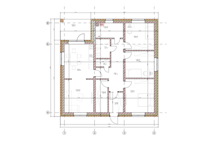 Дом одноэтажный с 3 спальнями 104.28м², терраса 9.55 м² (S76)