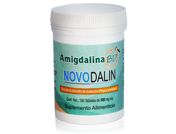 Novodalin Amigdalina, Амигдалин, витамин B17, 100 таблеток по 500 мг (Мексика)