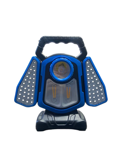 Фонарь светодиодный ручной 5 режимов света #HB-0530C (2 АКБ/ TYPE-C в комплекте) аккумуляторный на солнечной батарее