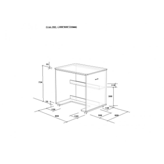 Стол модель-02 (800×600×735) + 50 бонусов