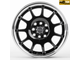 Комплект дисков R15 6,5J ET+35 4*100/4*114,3 Work DQ010-SV252 Черный с полированным ободом (81055)