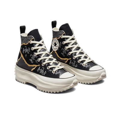 купить оригинальные кеды Converse Run Star Hike черные высокие с вышивкой 172424C фото