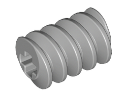 Technic, Gear Worm Screw, Long, Light Bluish Gray (4716 / 4211510)