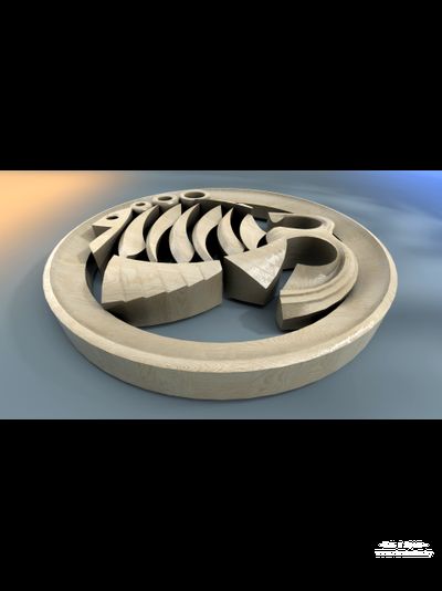3D-модель резной рыбы для ЧПУ