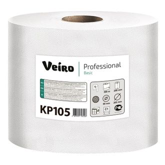Полотенца бумажные Veiro C1 Basic с 1 слой, 300м 6рул/уп KP105
