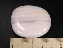 Манганокальцит (с розовой флуоресценцией в УФ), полировка плоская, Перу (43*37*7 мм, 26 г) №35718