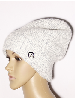 Екатеринбург. Шапка женская "Колпак букле" 11581 св.серая, чёрная, св.бежевая, синяя, молочная