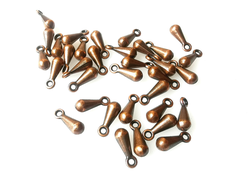 ПОДВЕСКА "КАПЕЛЬКА" ДЛЯ УДЛИНИТЕЛЬНЫХ ЦЕПОЧЕК  - 9мм - АНТИЧНАЯ МЕДЬ