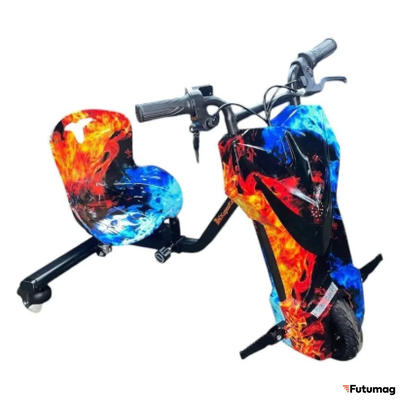 Электроскутер Дрифт Карт KUGOO KIRIN огонь и лед