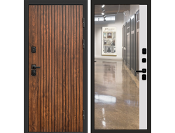 Дверь стальная Твист с панелью зеркало Фацет