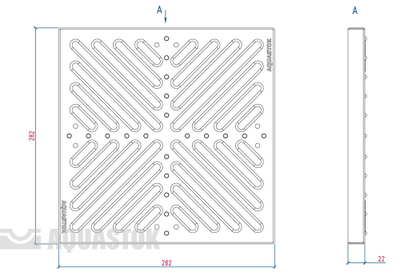 Водоприемная решётка штампованная оцинкованная