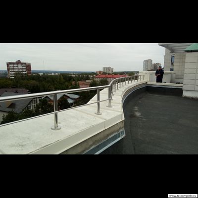 Ограждение парапета крыши из нержавеющей стали