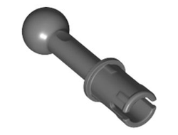 Technic, Pin with Bar and Tow Ball, 3L, Dark Bluish Gray (80477 / 6365695)