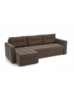 ГРЕЙС угловой диван ULTRA CHOCOLATE коричневый (Софт)