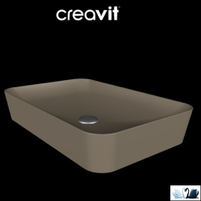 Раковина Creavit Ultra UL060-00CM00E-0000 Cappucino накладная, матовая, бежевая