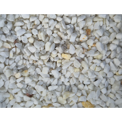 Белый мрамор галтовка, фракция 3-5 мм