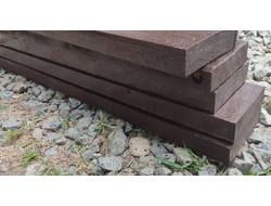 Фундамент из доски 40*150*4000 АНТИСЕПТИК  (цвет - палисандр)