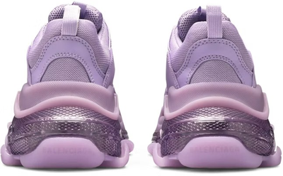 Balenciaga Triple S Sneaker Clear Sole Light Lilac женские