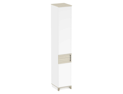 Спальня AURELIO (АУРЕЛИО) - AURELIO 60 Шкаф для белья Белый-Блеквуд Сатиновый