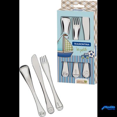 Tramontina  детский набор   Le Petit blue, 3 предмета - 66973/000