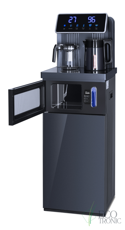 Кулер с чайным столиком Тиабар Ecotronic TB33-LNR UV dark grey