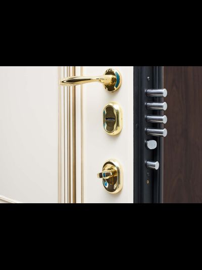 СТАЛЬНАЯ ЛИНИЯ®.БЕЛАРУСЬ. ПОЛО 100У (ЧЕТЫРЕХКОНТУРНАЯ)/ ТЕРМОРАЗРЫВ/ SteelTex ДУБ ТЕМНЫЙ С ЧЕРНОЙ ПАТИНОЙ/ SteelLak СЛОНОВАЯ КОСТЬ С ЗОЛОТОЙ ПАТИНОЙ. ВЫСОКИЙ УРОВЕНЬ ЗАЩИТЫ ОТ ШУМА.