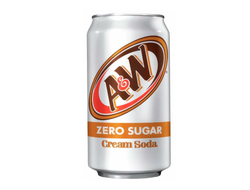 Напиток A&W Cream Soda Zero 0.355 ж/б (США)