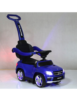 Каталка Mercedes-Benz GL63 с ручкой Синий