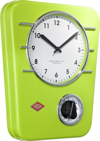 Кухонные часы с таймером CLASSIC Wesco, зеленый лайм