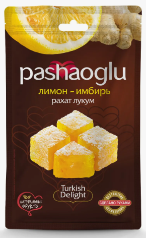PASHAOGLU, Рахат-Лукум лимон-имбирь, 150 ГР (Россия)