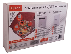 Комплект UR-736N4GF 4G/LTE Wi-Fi роутер стандарта 802.11n 300 Мбит/с + Внешняя антенна UAN-WMDD13 13dbi