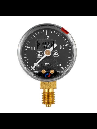 Манометр с поверкой 0,4 МПа, ацетилен